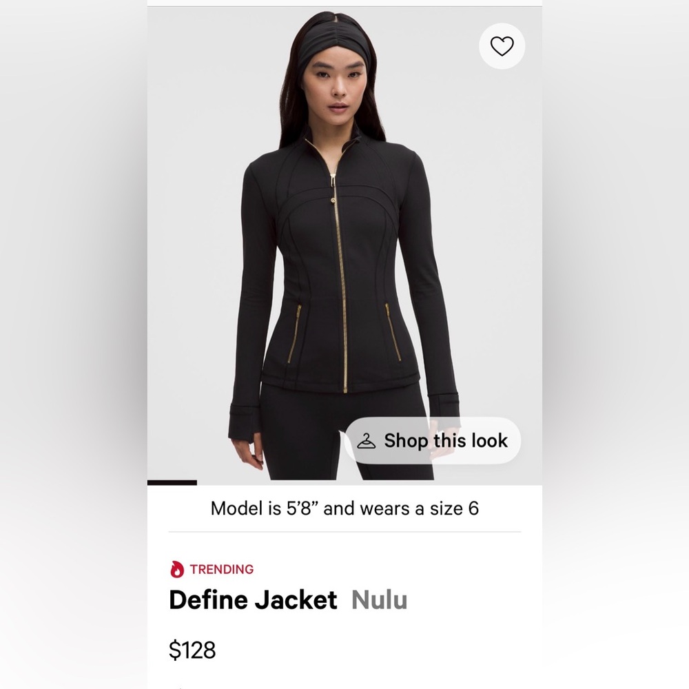 Lululemon Define Nulu Women's Black Zip-Front Performance Jacket - Size 4 - Picture 6 of 7